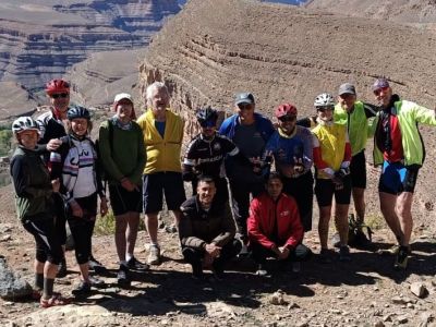 Elizabeth Moceri Cycling on the  tour with redspokes